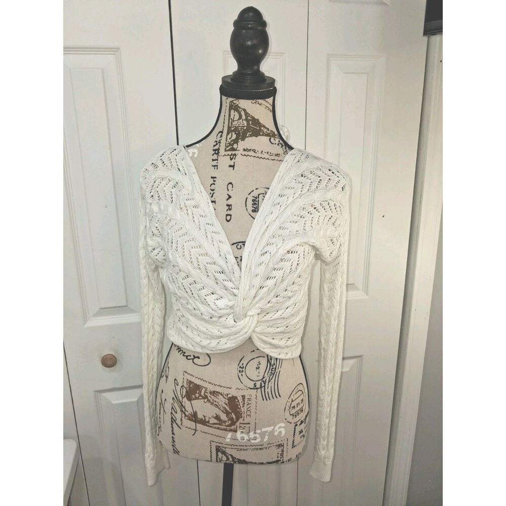 Crochet Twist front Crop Top Deep V-neck Boho festival Fairycore Y2K Cottagecore